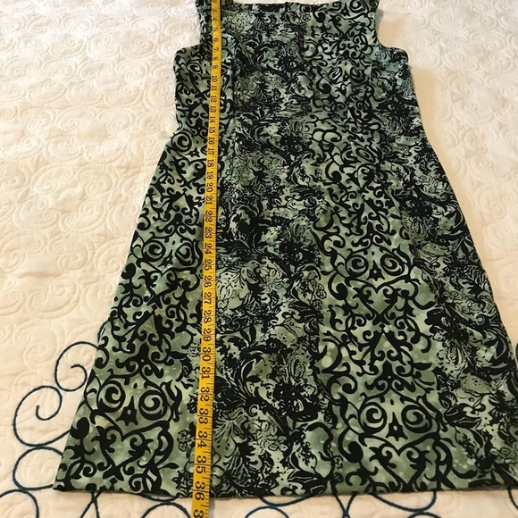 Connected Green and Black Dress Size 8 - Picture 6 of 8